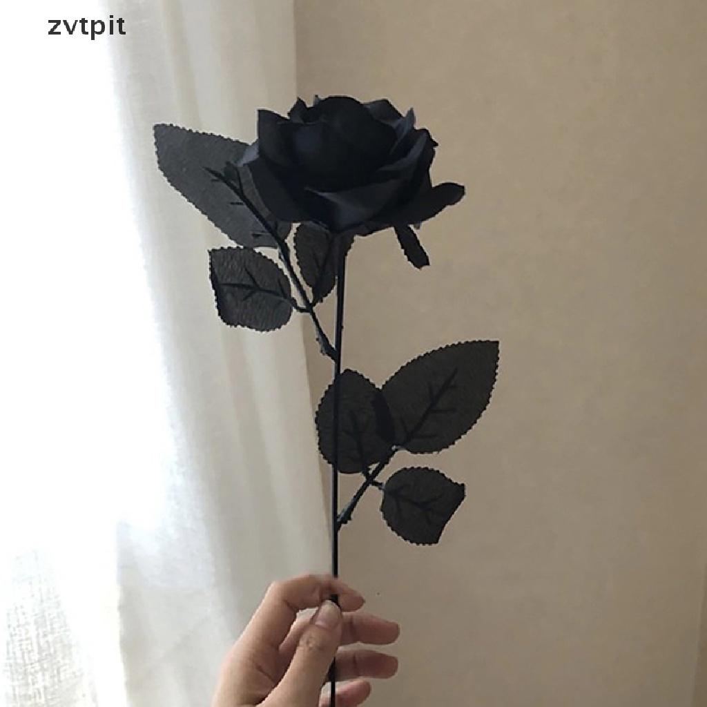 ZVPT] Flores Artificiales De Rosas Negras Góticas De Simulación Valene DSF  | Shopee Colombia