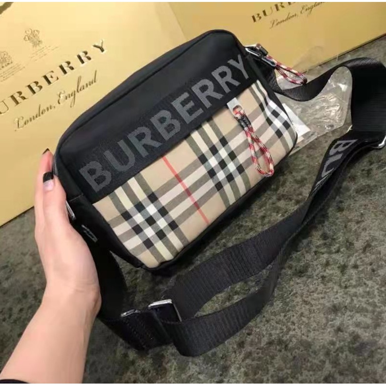 Hobo Burberry Deportes Bolsos De Hombro De Cuero Bolsa Crossbody Bolso De  Los Hombres De Las Mujeres De Lujo Bandolera | Shopee Colombia