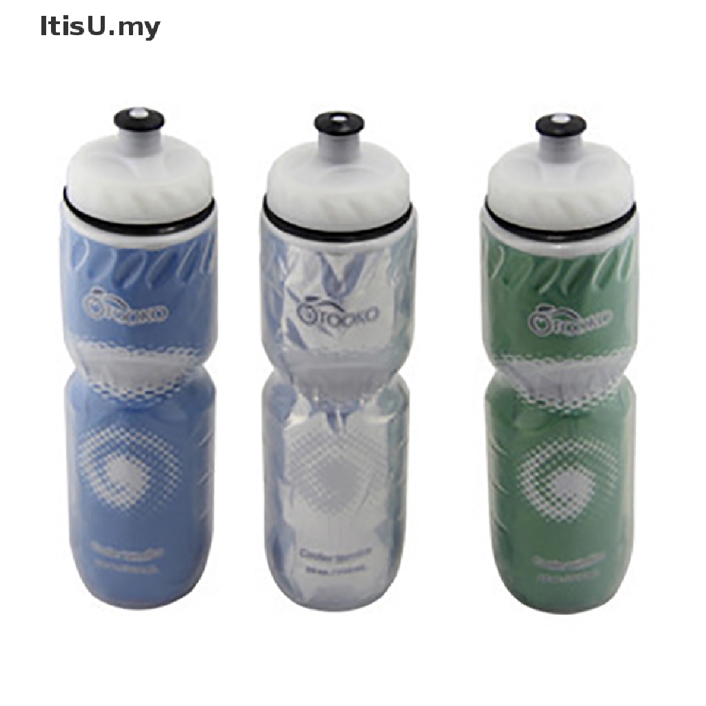 [ItisU] Travel Gym Clear BPA Free Dual Layer Thermal Keep Sport Cup Botellas De Agua Para Bicicletas Botella Deportiva Para Beber Cantimplora [MY]
