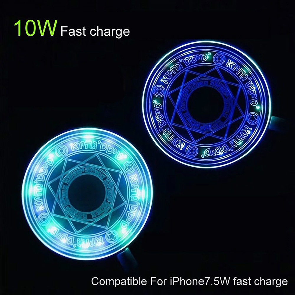 Image of 10W Almohadilla De Carga Inalámbrica Rápida Magic Array Cargador Inalámbrico Para iPhone X 8 Plus XS MAX XR Samsung S6 S7 Edge S8 S9 Note 5 #8