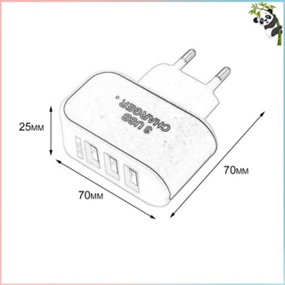 Image of thu nhỏ Universal Candy Color 3USB Charger Travel Wall Charger Adapter Smart Mobile Phone Power Supply Charger for Tablets EU #8