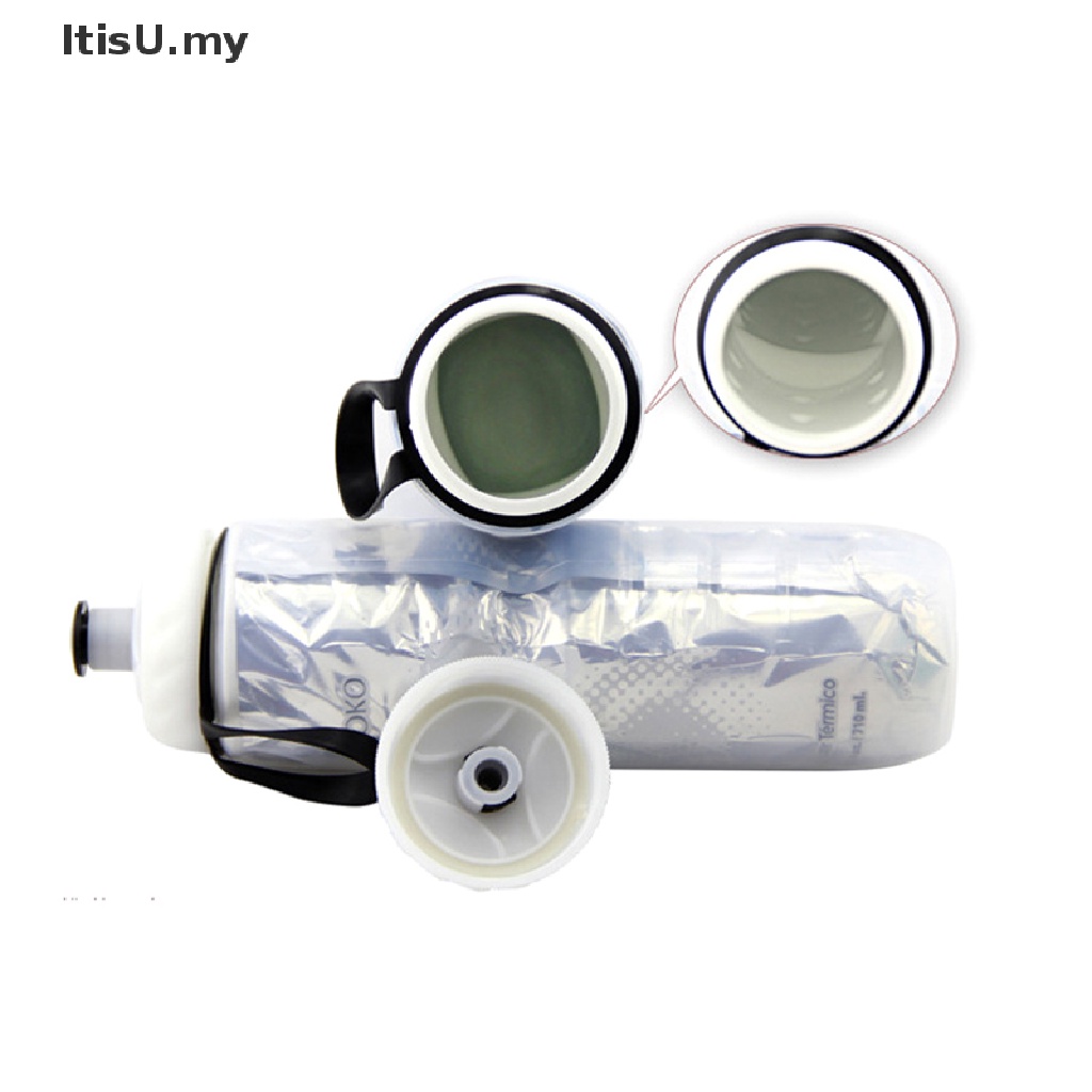 Image of [ItisU] Travel Gym Clear BPA Free Dual Layer Thermal Keep Sport Cup Botellas De Agua Para Bicicletas Botella Deportiva Para Beber Cantimplora [MY] #3