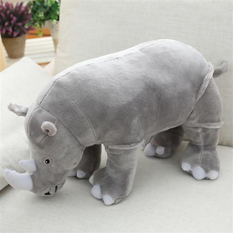 Lindo Rinoceronte Muñeca Juguete De Peluche Almohada Para Dormir Ragdoll Cama Cumpleaños Niña Regalo Del Día Niño XW20 #9