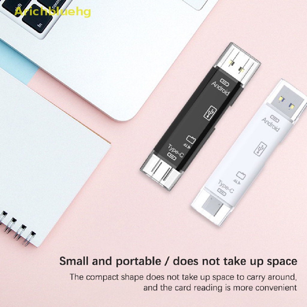 Image of < ABHG > Adaptador Universal De Lector De Tarjetas OTG De Teléfono Accesorios De Extensión De Ordenador De Alta Velocidad 5 En 1 Usb 2.0 Tipo C/Micro Tf/SD De Memoria Venta #2