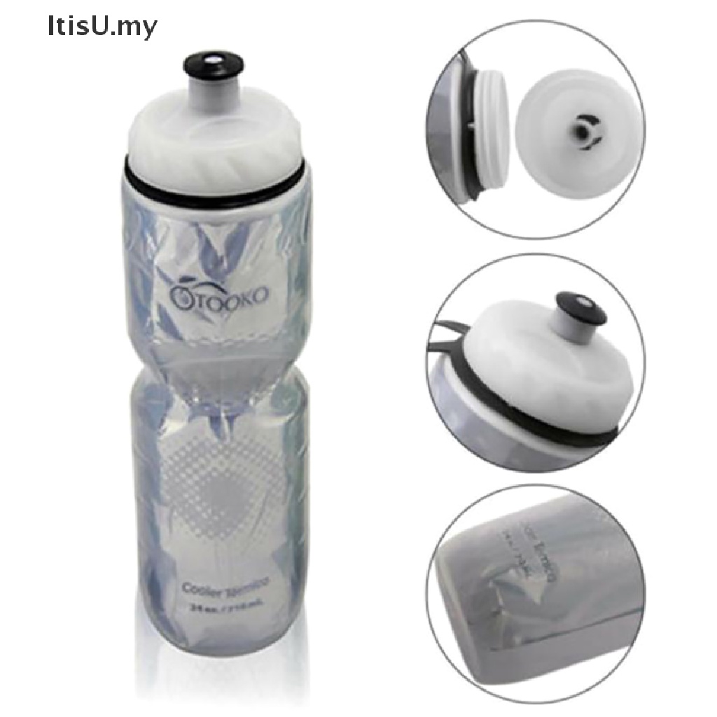 [ItisU] Travel Gym Clear BPA Free Dual Layer Thermal Keep Sport Cup Botellas De Agua Para Bicicletas Botella Deportiva Para Beber Cantimplora [MY]