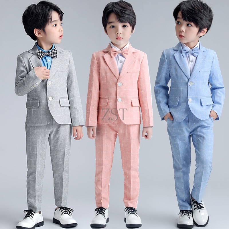Traje Niños 2-14 Blazer Pantalones Atuendo Conjunto Formal Esmoquin De Boda Cumpleaños Navidad Dresswear Trajes De Caballero | Colombia