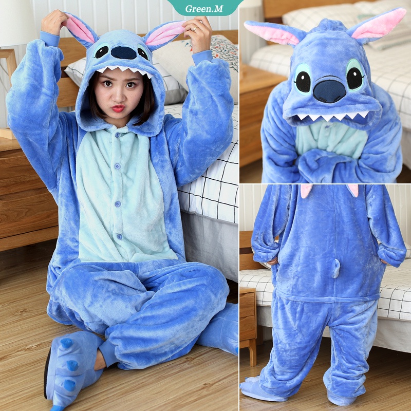 Pijama De Mujer Stitch Onesies Unisex Invierno Niños Ropa De Dormir Disfraces De Anime Adultos Franela Pijamas [GM] | Shopee