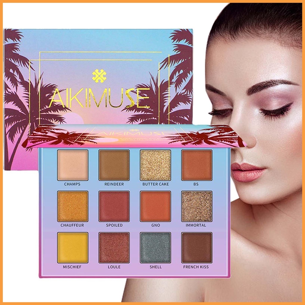 Paletas De Maquillaje Coloridas Sombras De Ojos Para Mujeres 12 Colores  Cálidos Al Atardecer Tonos Neutros Para Cualquier Ocasión blani2co | Shopee  Colombia