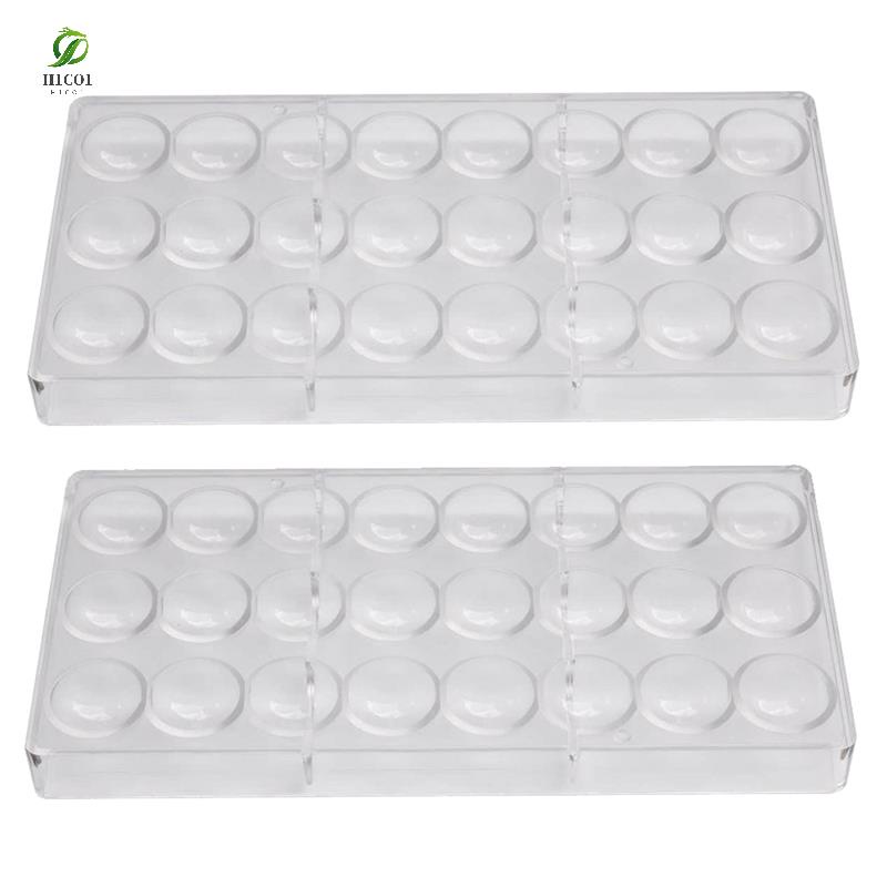 Paquete De 2 Moldes De Policarbonato Para Hacer Caramelos , Bandeja En Forma De Chocolate Para Jalea , Trufa , Dulces , Bonbons , Galletas #5