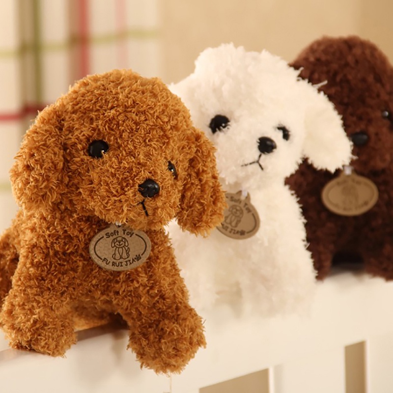 18cm Perro Caniche Juguete De Peluche Lindo Animal Juguetes De Navidad #8
