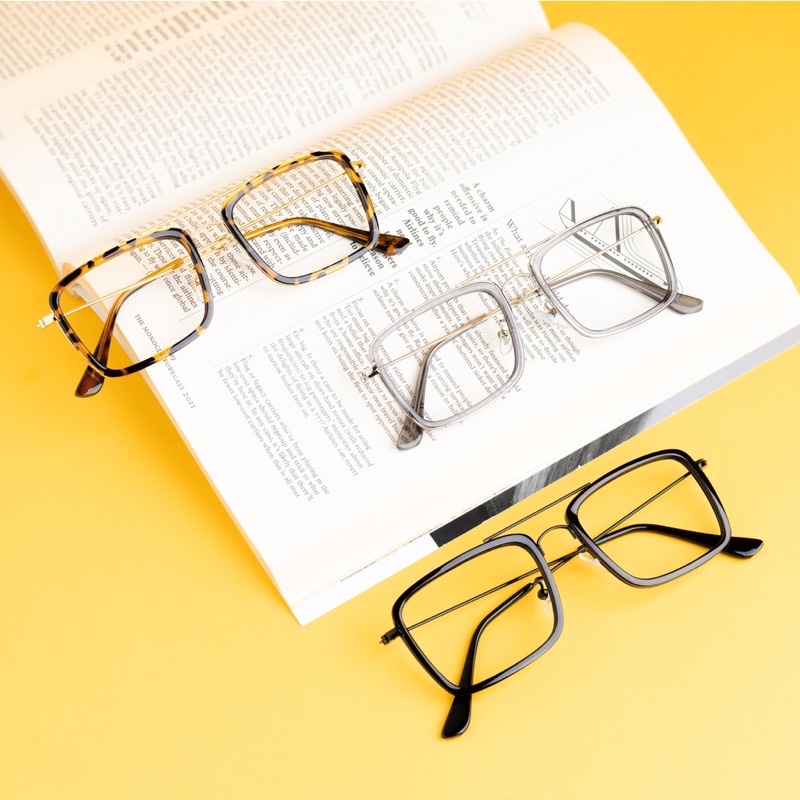 Monturas de anteojos Tony Stark Medium Karl lentes fotocromáticas Anti radiación menos Plus cilindro gafas SQ-16006 #3