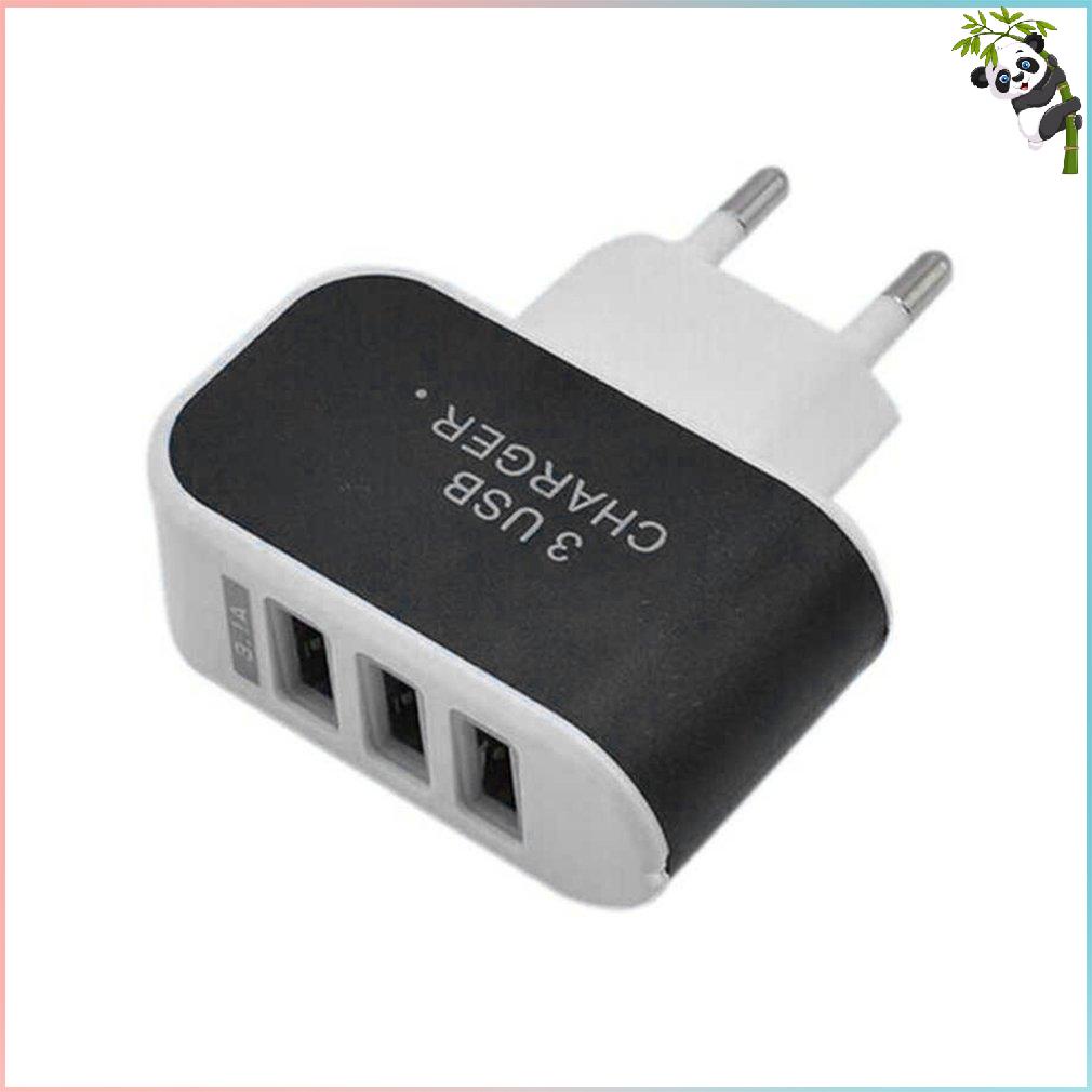 Image of Universal Candy Color 3USB Charger Travel Wall Charger Adapter Smart Mobile Phone Power Supply Charger for Tablets EU #0