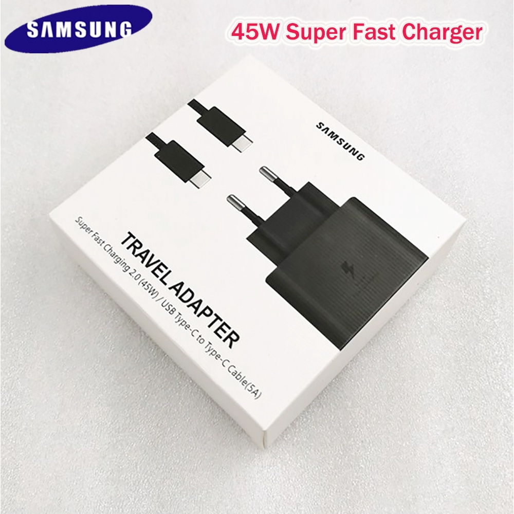 Image of Original Samsung Galaxy 45W EU Super Fast Adapter PD Cargador USB C A Cable Rápido Note 20 Ultra Note10 Plus S22 S20 S21 FE #8