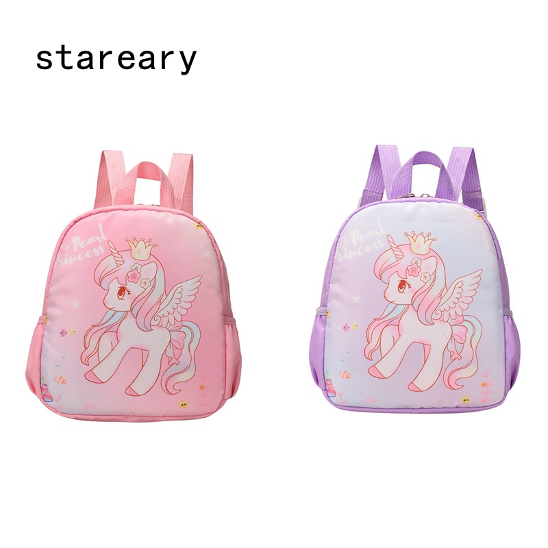 Mochila Morado Rosa De Dibujos Animados De Unicornio Escolar Para Niños De  Viaje Y Niñas | Shopee Colombia