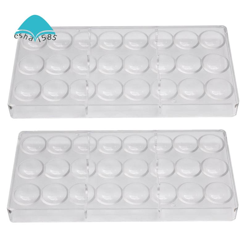 Paquete De 2 Moldes De Policarbonato Para Hacer Caramelos , Bandeja En Forma De Chocolate Para Jalea , Trufa , Dulces , Bonbons , Galletas #9