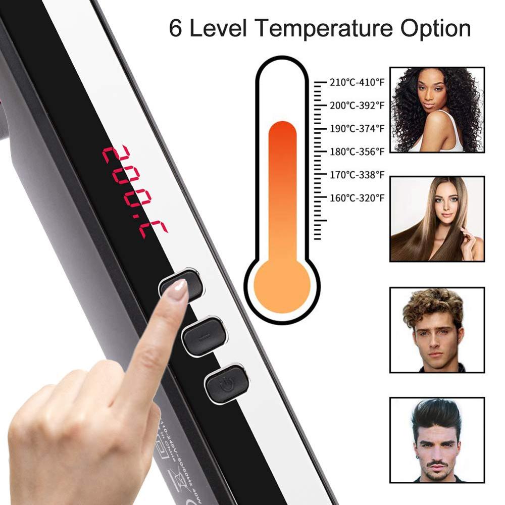 H Rizador Cepillo Eléctrico Peine De Calor Caliente Enderezador De Barba Para Los Hombres Plancha Enderezamiento