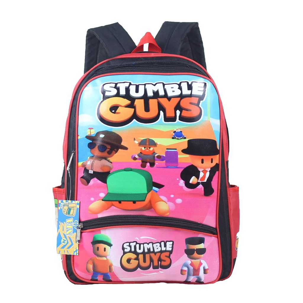 Stumble Guys juego de dibujos animados Boy Game Sling Bag Boy mochila  Kindergarten escuela primaria Cool Nice | Shopee Colombia