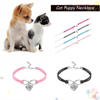 Image of Collar SCHROEN Colorido 18cm Gatito Chihuahua Gato Accesorios Colgante Corazón Productos Para Mascotas