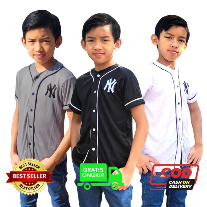 Camisas de béisbol para niños camisas de béisbol camisas infantiles camisas  infantiles ropa infantil | Shopee Colombia