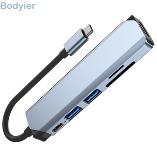 Image of BODYIER USB C HUB Adaptador SD TF RJ45 3.0 Dock Station
