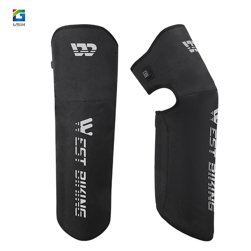 WEST BIKING Calentador Eléctrico Rodilleras Invierno A Prueba De Viento Motocicleta Bicicleta Ciclismo Calentadores De Piernas Compresas Calientes Soporte De Terapia