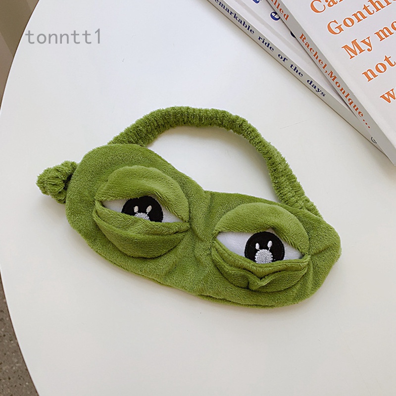 1pc Máscara De Dormir De Rana 3D Funda De Ojos De Felpa Cubierta Dibujos  Animados Para Viajes , Relax , Para , Para Parches Lindos | Shopee Colombia