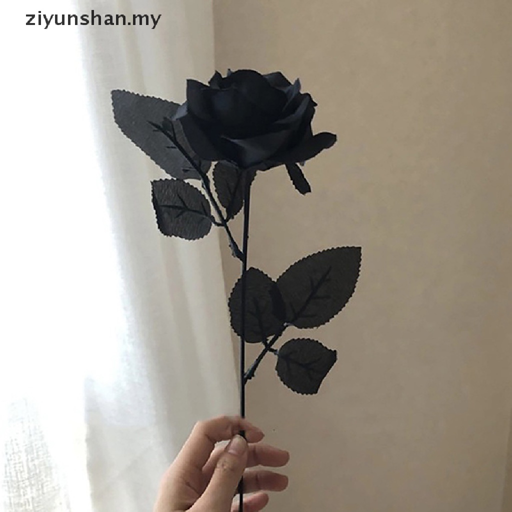 ziyunshan Flores Artificiales Rosas Negras Góticas De Simulación Valene |  Shopee Colombia