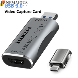 Image of NEMAIOUS Audio Video Capture Card DVD Camcorder OBS Game Recording Box Grabber Compatible Con HDMI