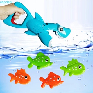 Image of ASPDEN Shark Grabber Juguetes Creativos Interactivos Figuras Juguete Con 4 Peces Pequeños Niños Baño Natación