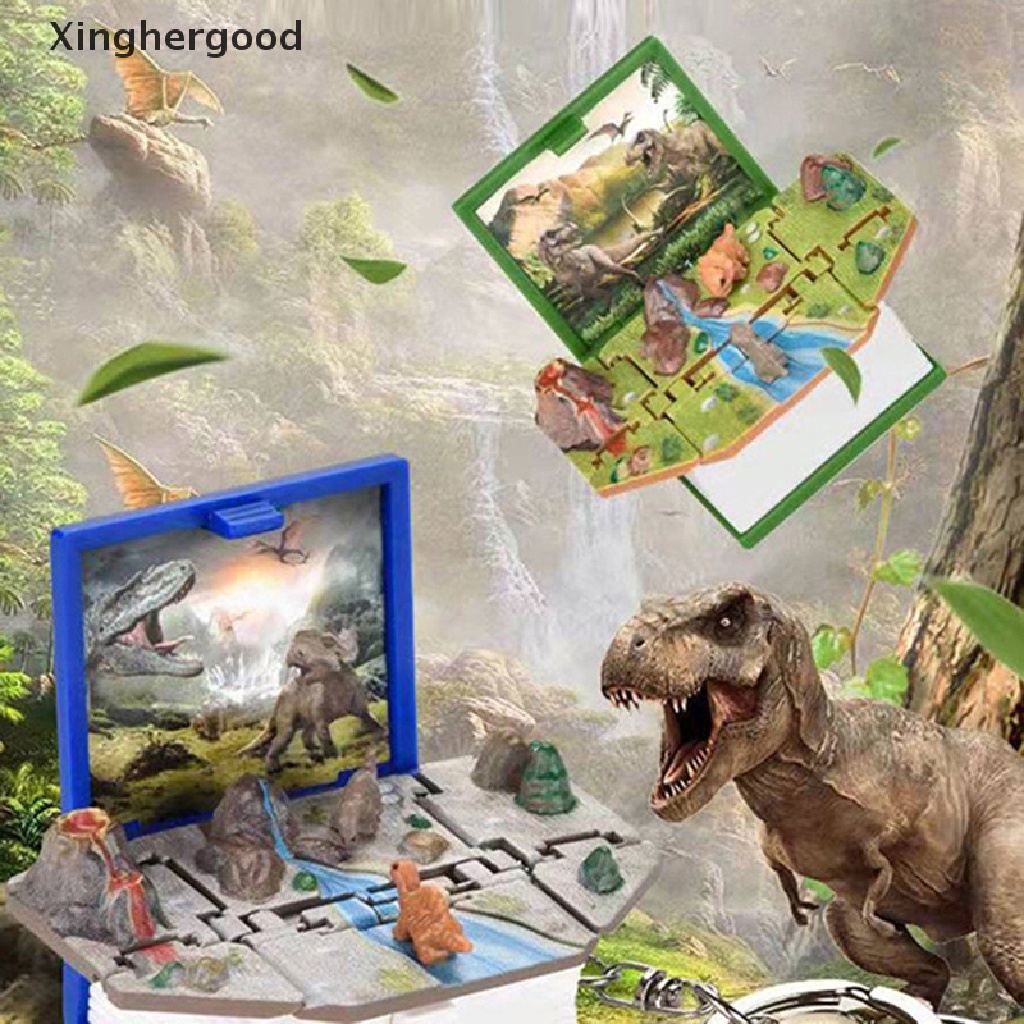 Xinghergood 3D Castillo Tridimensional Libro De Dinosaurio Llavero Plegable  Colgante Fiesta Infantil Regalo Juguetes Creativos XHG | Shopee Colombia