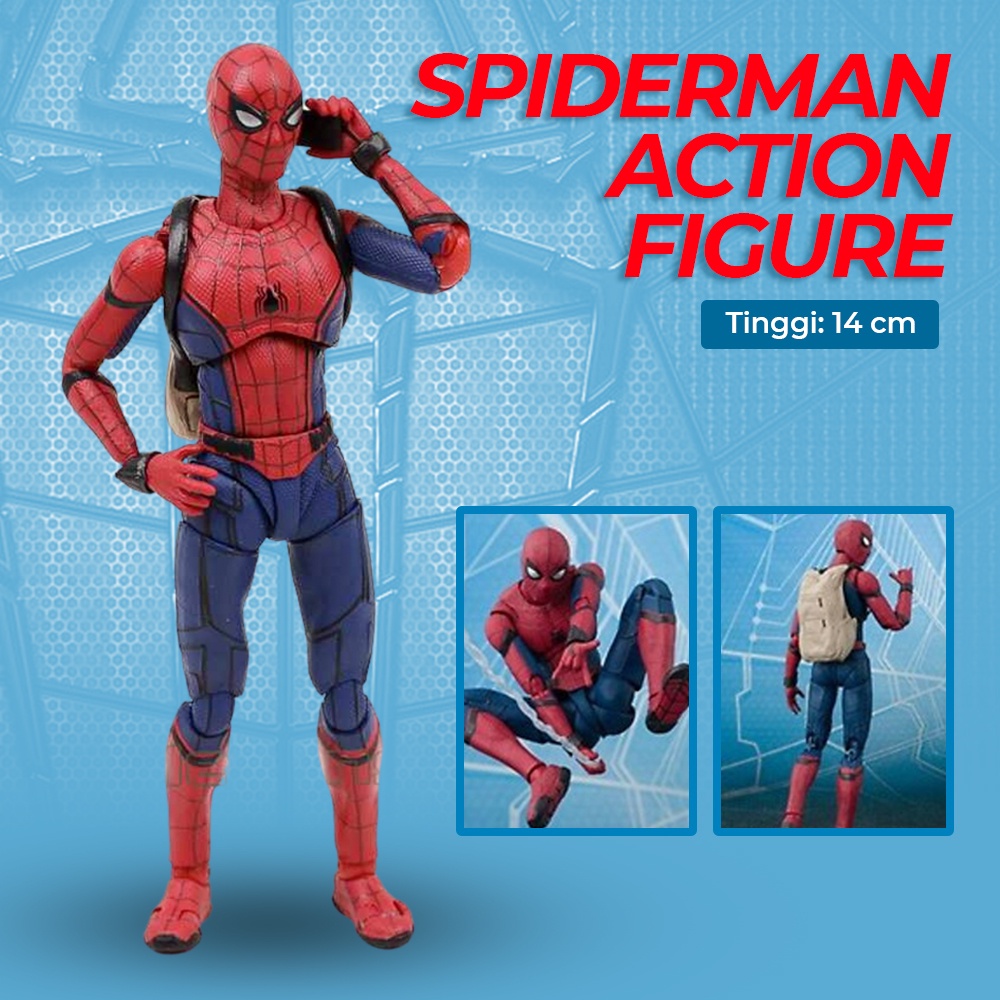 Shf Figuarts Spiderman traje de actualización Spider Man lejos de casa  figura/Robot Propo Spiderman miniatura figura de acción Marvel Spider Man |  Shopee Colombia