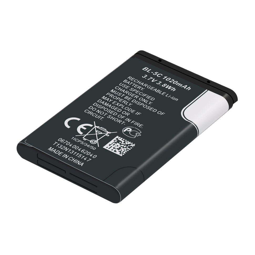 Image of 1020mAh Capacity BL-5C Phone Battery For Nokia 3.7V 3.8Wh Replacement Battery #5