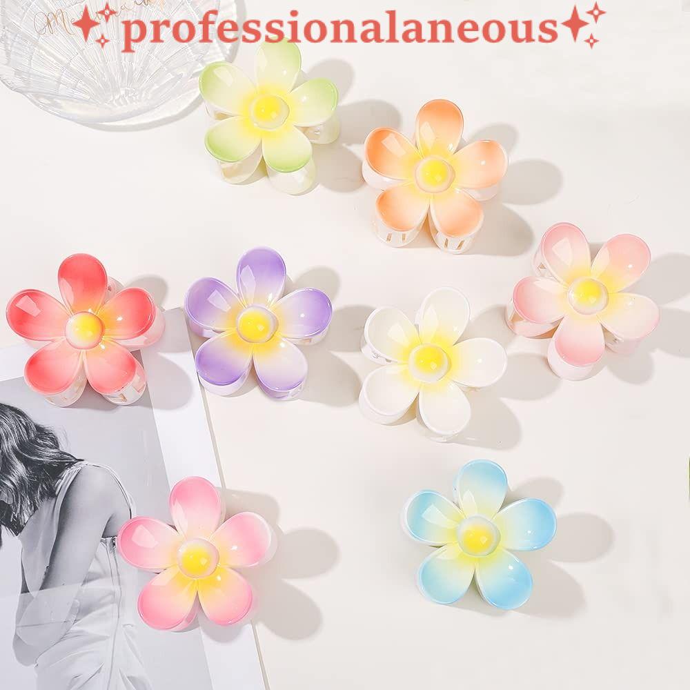 Clips Profesionales Para El Cabello De Flores Joyería Color Morado Grande  Para Mujer Niña | Shopee Colombia