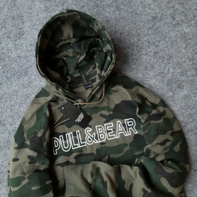 Suéter con capucha PULL & BEAR Army Hype Beast tamaño USA hombres mujeres - suéter espejo Branded holdout store BBH | Shopee Colombia