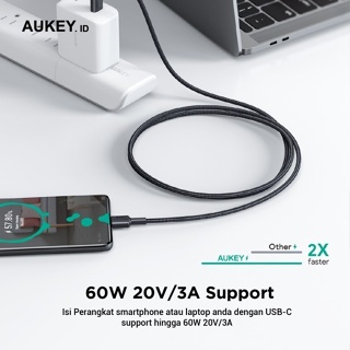 Image of thu nhỏ Aukey Cb-Cd37 Usb C a C Cable 3A 30cm (sin embalaje y No<Unk> #2