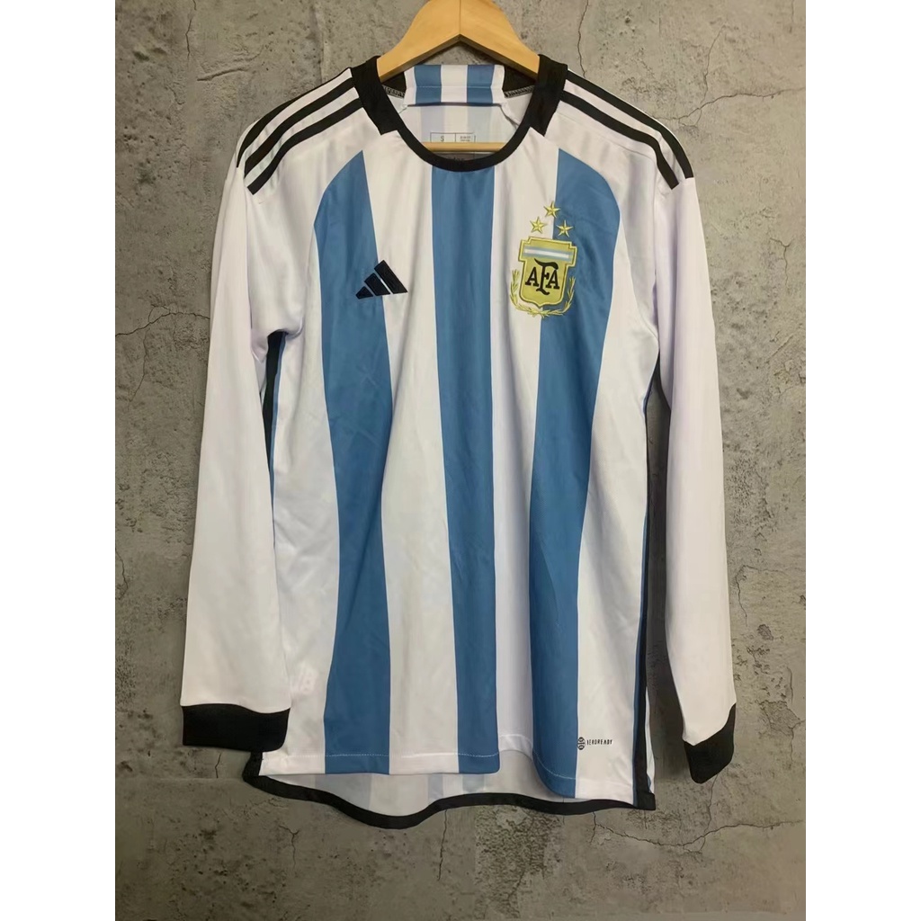 2223 Selección Nacional Argentina Casa Manga Larga Fútbol Ropa Deportiva  S-5XL | Shopee Colombia