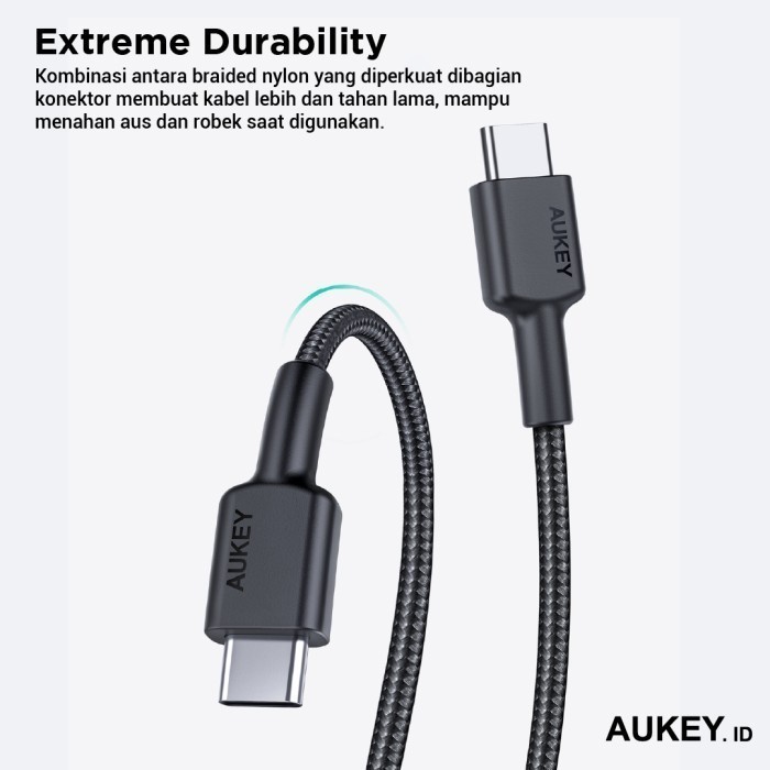 Aukey Cb-Cd37 Usb C a C Cable 3A 30cm (sin embalaje y No<Unk>