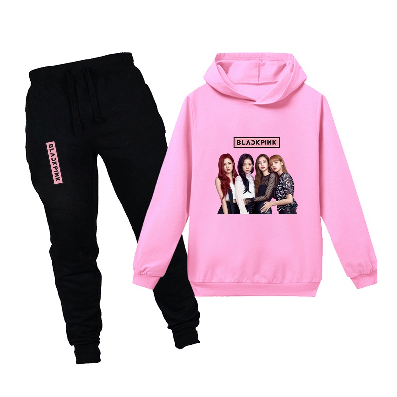 Sudadera Con Capucha Blackpink + Pantalones 2 Piezas Conjuntos De Niños  Impresos De Manga Larga Niñas Casual Ropa De Abrigo De Algodón | Shopee  Colombia