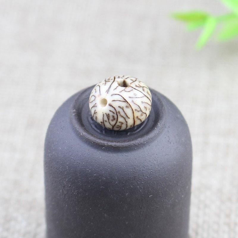 (12.21) Seda De Sangre Natural Hilo De Plata Grande Bodhi Semillas Sueltas Originales Pulsera DIY Budista Cuentas Rosario Joyería Accesorios Espaciador Be