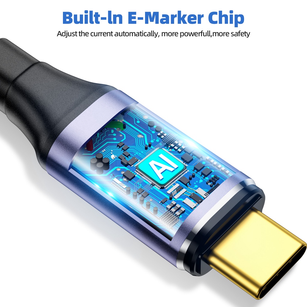 Image of Fonken USB4.0 20Gbps Cable Magnético Tipo C PD100W Carga Rápida USB A 8K 60Hz Transmisión De Vídeo Thunderbolt 3 De Datos Para Teléfono Portátil #5
