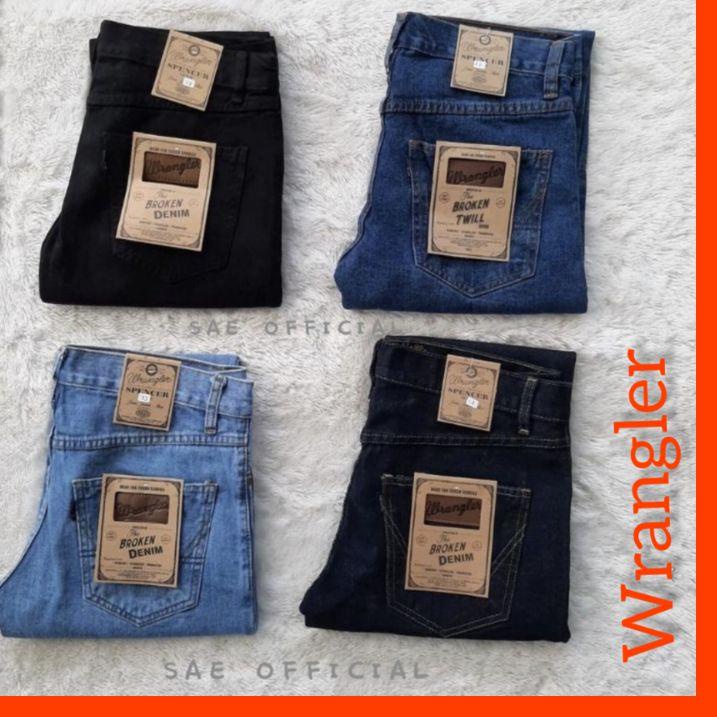 Jeans WRANGLER hombre longitud estándar talla 28-38 | Shopee Colombia