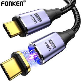 Image of thu nhỏ Fonken USB4.0 20Gbps Cable Magnético Tipo C PD100W Carga Rápida USB A 8K 60Hz Transmisión De Vídeo Thunderbolt 3 De Datos Para Teléfono Portátil #0