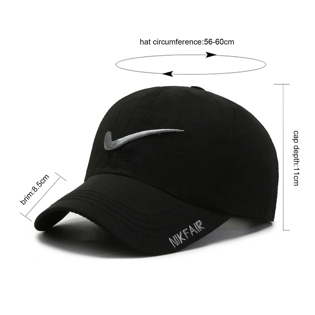 Image of Gorro de visera Nike, gorra transpirable de secado rápido, gorra de béisbol deportiva para hombres y mujeres (adune) #1
