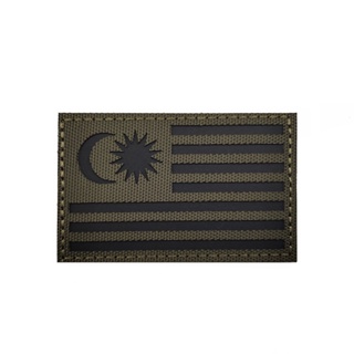 Image of thu nhỏ Parche De Bandera Nacional De Malasia Reflectante Velcro Moral Insignia PVC Velc #7