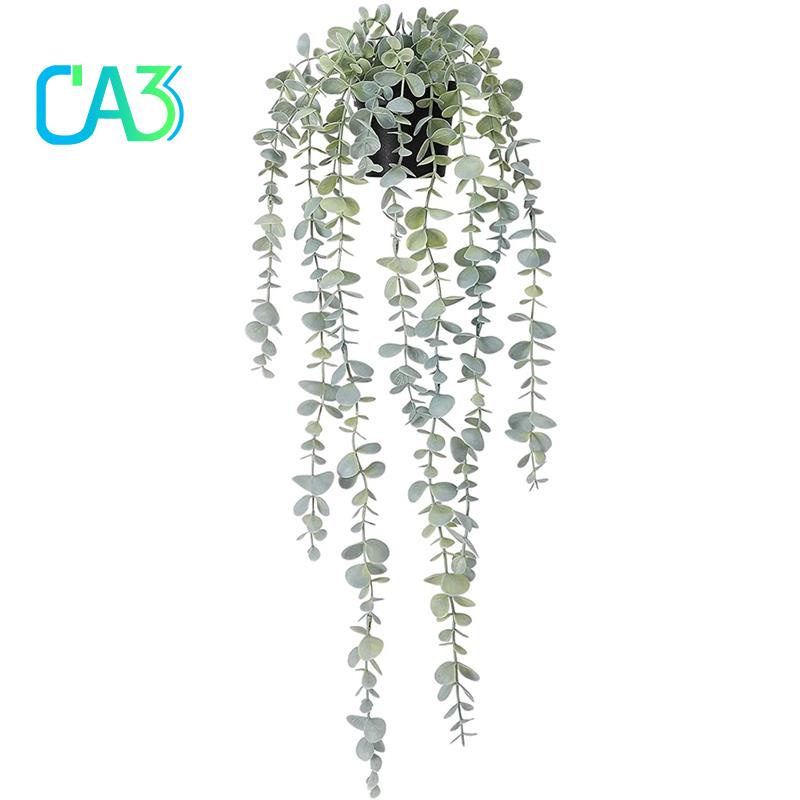 1 Pieza De Plantas Artificiales Colgantes De Eucalipto En Macetas Falsas  Para Sala De Pared , Hogar , Patio , Decoración De Interiores Al Aire Libre  | Shopee Colombia