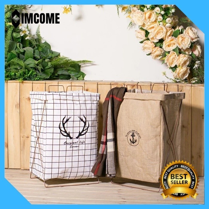 Cesta de lavandería bolsa de lavandería bolsa para guardar ropa sucia |  Shopee Colombia