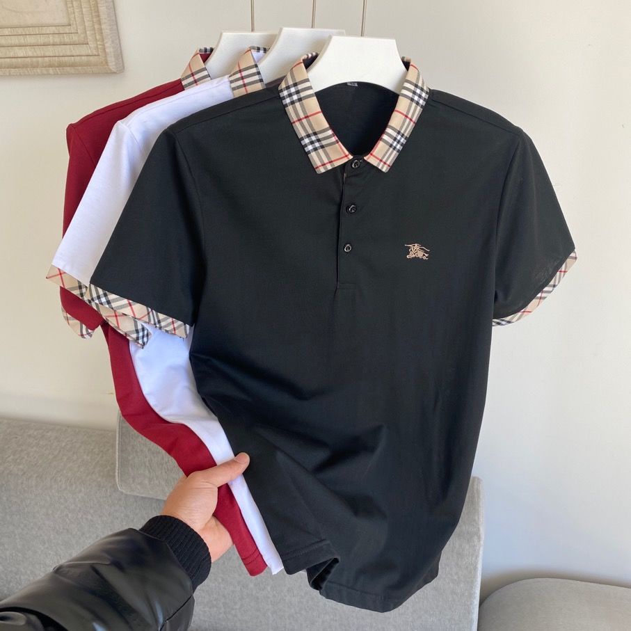 Polo Para Hombres Luz De Lujo Marca De Moda BURBERRY 2023 Verano Nueva  inspolo Camisa Manga Corta Camiseta Personalidad Versátil Solapa Top |  Shopee Colombia