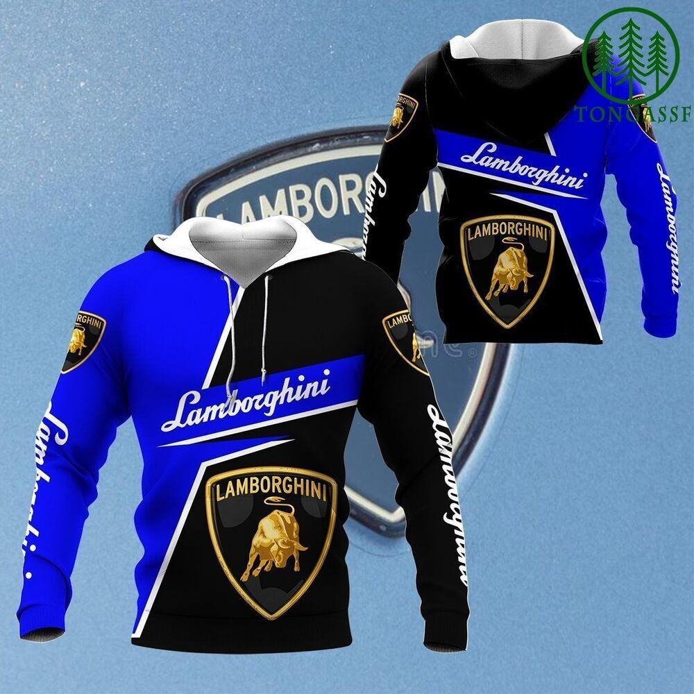 Sudadera Con Capucha 3D Lamborghini Azul Negro Teem Racing Over Impreso  Para Regalo Envío Gratis | Shopee Colombia