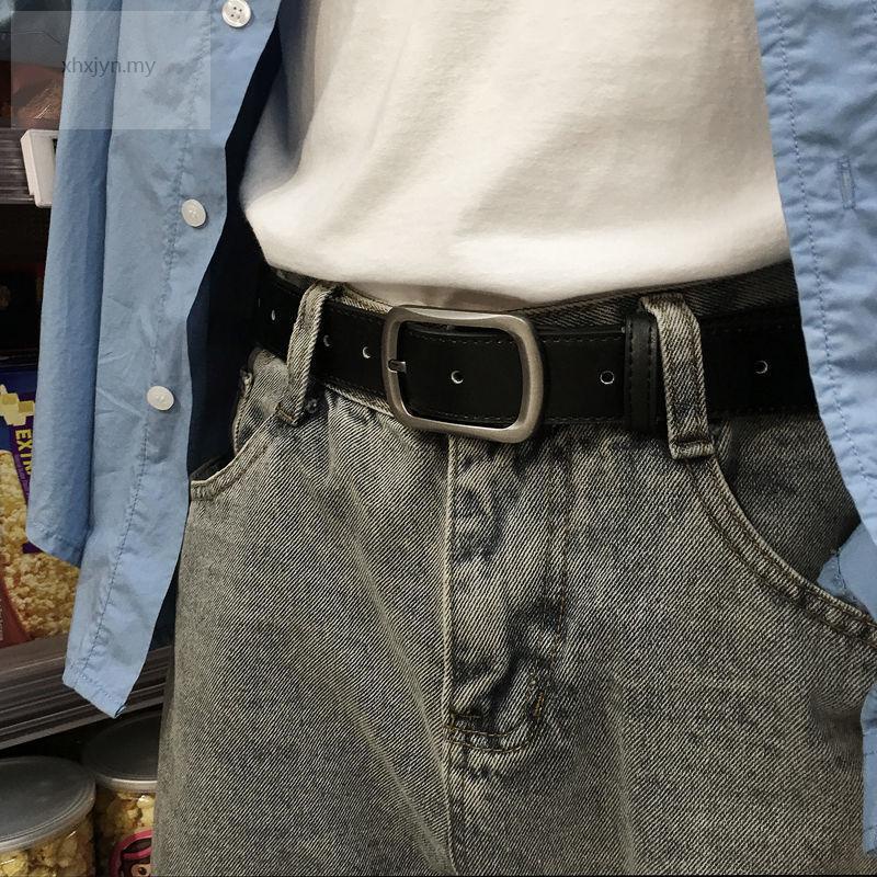 Cinturón Hombre Estudiante Coreano Versátil INS Moda Joven Aguja Botón Jeans | Shopee Colombia