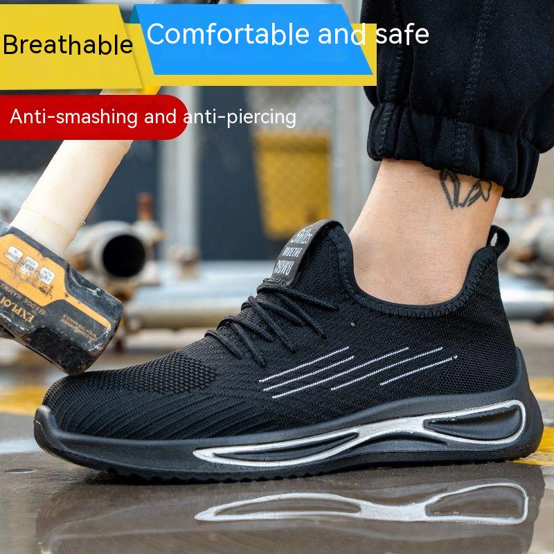 de seguridad ultraligeros zapatos de desodorante dedo del pie de zapatos de trabajo suela sólida hombres mujeres zapatos de trabajo Anti-golpes Anti-golpe de gorra soldadora eléctrica zapatos Anti-golpes
